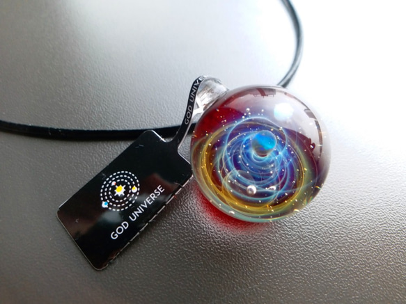 Galaxy Pendant 宇宙銀河玻璃吊咀 極光雙星系列 SD10 第2張的照片