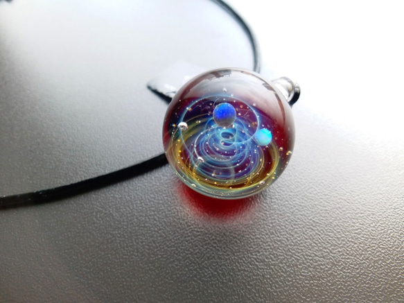 Galaxy Pendant 宇宙銀河玻璃吊咀 極光雙星系列 SD10 第3張的照片