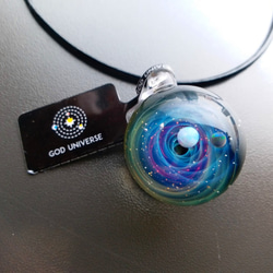 Galaxy Pendant 宇宙銀河玻璃吊咀 極光雙星系列 SD11 第2張的照片