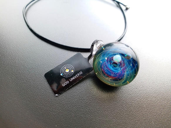 Galaxy Pendant 宇宙銀河玻璃吊咀 極光雙星系列 SD11 第9張的照片