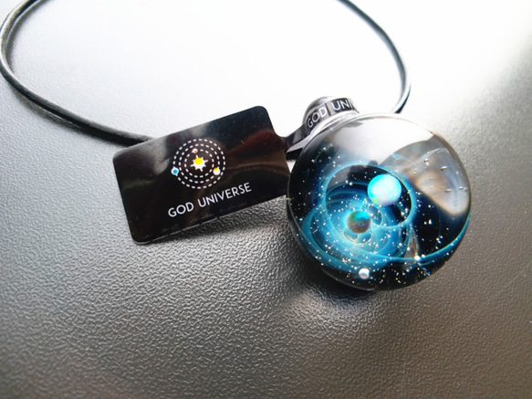 Galaxy Pendant 宇宙銀河玻璃吊咀 極光雙星系列 SD13 第4張的照片