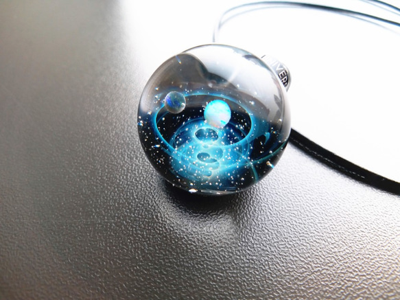 Galaxy Pendant 宇宙銀河玻璃吊咀 極光雙星系列 SD13 第5張的照片