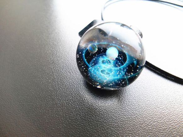 Galaxy Pendant 宇宙銀河玻璃吊咀 極光雙星系列 SD13 第6張的照片