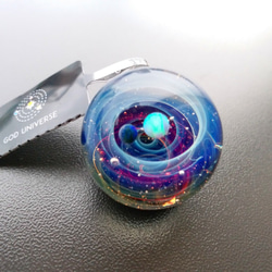 Galaxy Pendant 宇宙銀河玻璃吊咀 極光雙星系列 SD25 第2張的照片