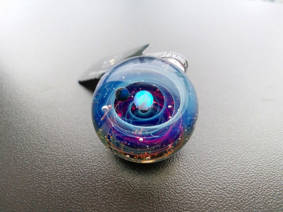 Galaxy Pendant 宇宙銀河玻璃吊咀 極光雙星系列 SD25 第3張的照片