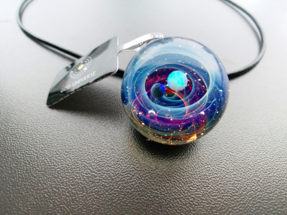 Galaxy Pendant 宇宙銀河玻璃吊咀 極光雙星系列 SD25 第4張的照片