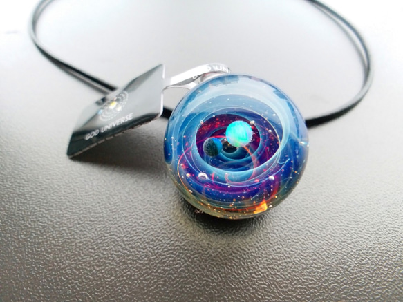 Galaxy Pendant 宇宙銀河玻璃吊咀 極光雙星系列 SD25 第7張的照片