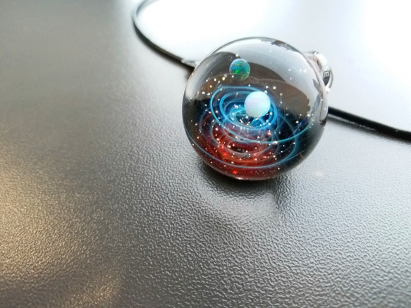 Galaxy Pendant 宇宙銀河玻璃吊咀 極光雙星系列 SD26 第6張的照片