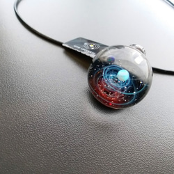 Galaxy Pendant 宇宙銀河玻璃吊咀 極光雙星系列 SD26 第7張的照片