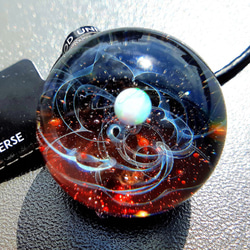 銀河のペンダントコスミック銀河ガラスペンダント炎シリーズスペースガラスSD32 2枚目の画像