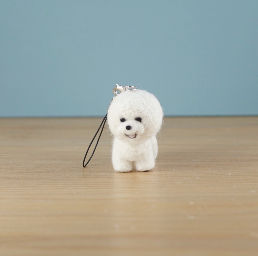 yurizun様 犬 羊毛フェルトストラップ