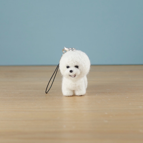 yurizun様 犬 羊毛フェルトストラップ （羊毛フェルトマスコット