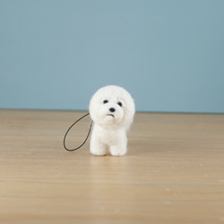 おねだりビションストラップ 羊毛フェルト ストラップ ビション