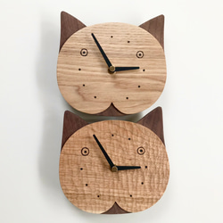 受注制作　猫の時計　猫好き　プレゼントにおすすめ 4枚目の画像