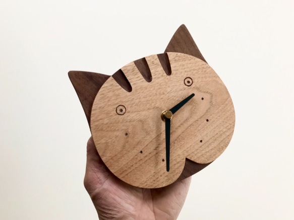 受注制作　猫の時計　猫好き　トラと虎　プレゼントにおすすめ 7枚目の画像