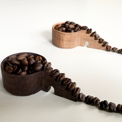 コーヒー豆の為のコーヒーメジャースプーン　階段　豆摺り切り7g 1枚目の画像