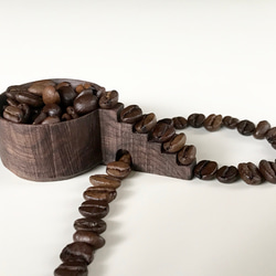 コーヒー豆の為のコーヒーメジャースプーン　階段　豆摺り切り7g 3枚目の画像