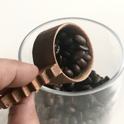 コーヒー豆の為のコーヒーメジャースプーン　階段　豆摺り切り7g 9枚目の画像