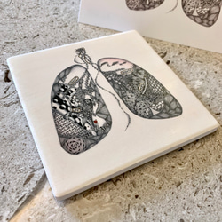 Ceramic Tangles Coaster/ The Lung 2枚目の画像