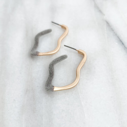 Flocking finishwave hoop pierces/nohole 第8張的照片