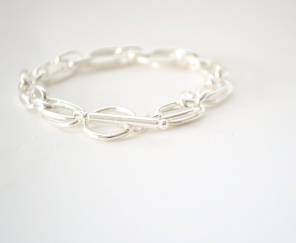 【送料無料】Silver chain Bracelet 1枚目の画像