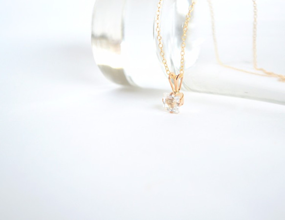 14kgf White Topaz Necklace 第3張的照片