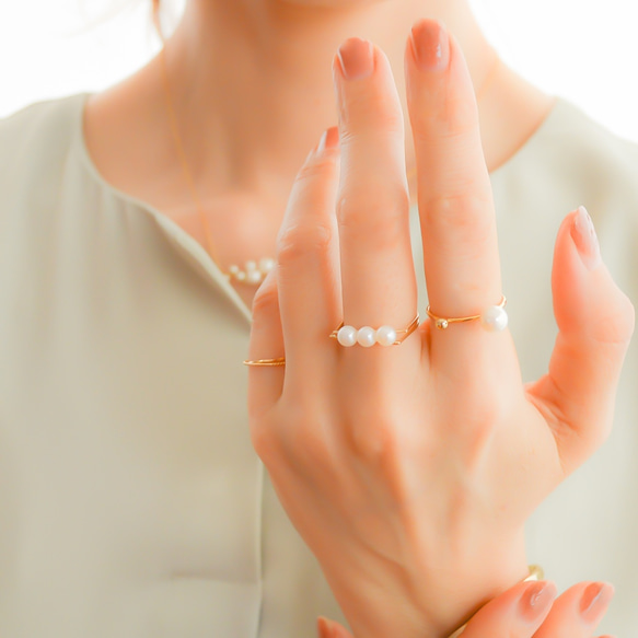 different pearls ring 第7張的照片