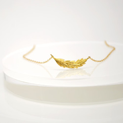 14kgf Feather Necklace 第2張的照片