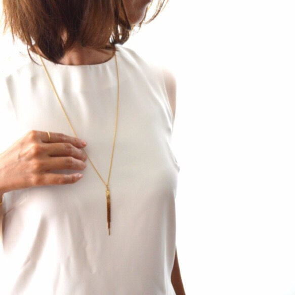 Tassel Long Chain Necklace 第5張的照片