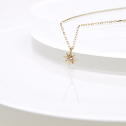 【送料無料】K10 SunMotif Necklace 1枚目の画像