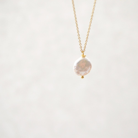 Baroque Coin Pearl Necklace 3枚目の画像