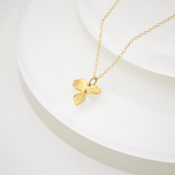 【送料無料】Matt Flower Necklace 2枚目の画像