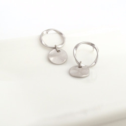 【送料無料】Mobius Strip Pierce(silver)/earring 2枚目の画像