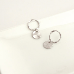 【送料無料】Mobius Strip Pierce(silver)/earring 3枚目の画像