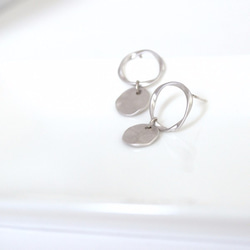 【送料無料】Mobius Strip Pierce(silver)/earring 4枚目の画像