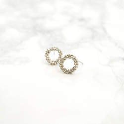 Bubble circle Pierce（Silver) 第4張的照片