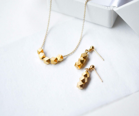 Cut Silver Beads Set（matte gold) 第10張的照片