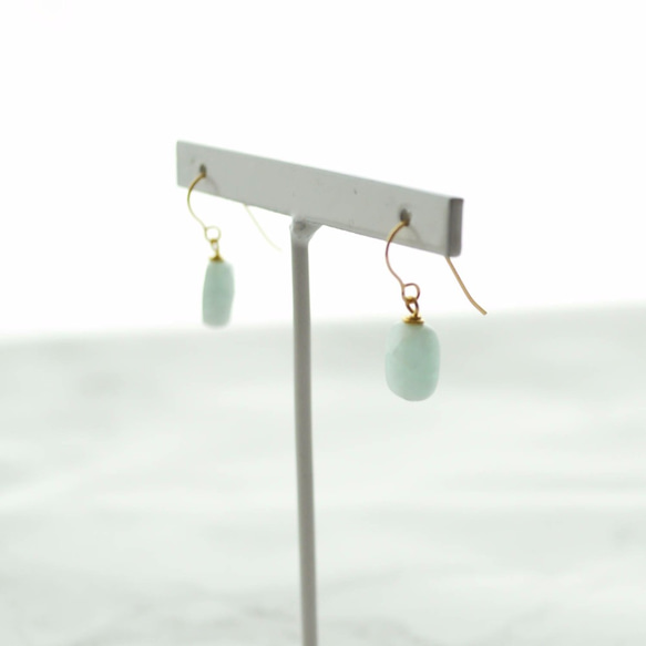 期間限定販売14kgf Amazonite Pierce 第7張的照片