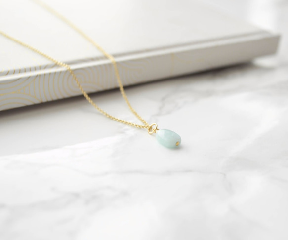 期間限定販売14kgf Amazonite Necklace 第2張的照片