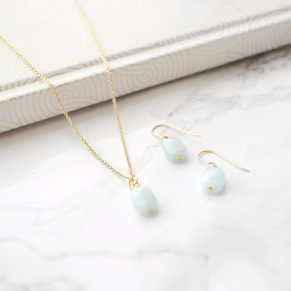 期間限定販売14kgf Amazonite Necklace 第4張的照片