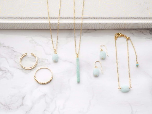 期間限定販売14kgf Amazonite Necklace 第5張的照片