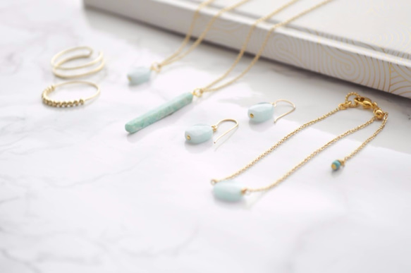 期間限定販売14kgf Amazonite Necklace 第7張的照片