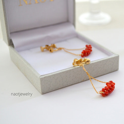 Red Coral Earring 2枚目の画像