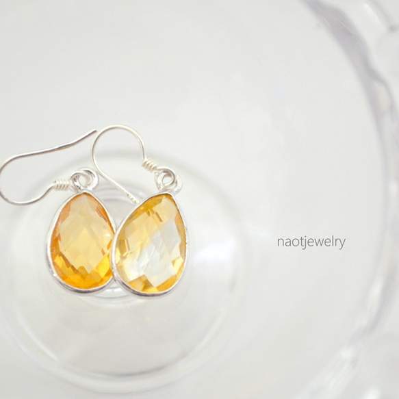 Frame stone Citrine Pierce 第2張的照片