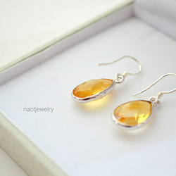 Frame stone Citrine Pierce 第3張的照片