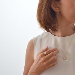 【送料無料】Cristal(Dark Gray) Necklace 5枚目の画像