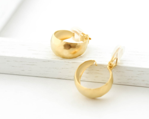 上白石萌音さんご着用♪送料無料Tsuchime Metal Hoop Earrings