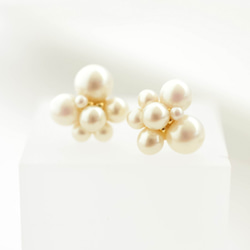 Pearl bubble pierces/Earrings 第1張的照片