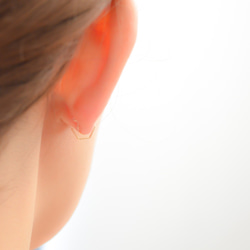 【送料無料】Pentagon Hoop Earrings 3枚目の画像