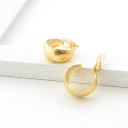 [8d-4]#企画専用ページ Tsuchime Metal Hoop Earrings(gold) 1枚目の画像